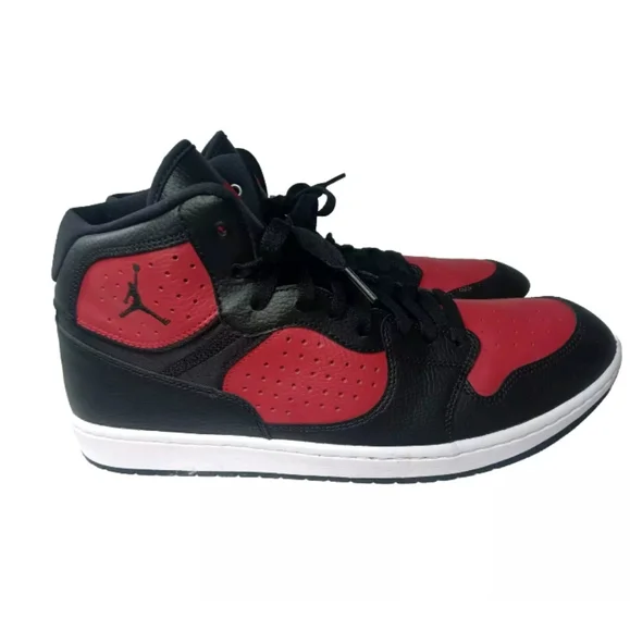 Nike Air Jordan Access \'Bred\' AR3762-006 Men\'s Shoes Size 14 Black Red NEW Nike Air Jordan Access Black/Red/White Men main image 3